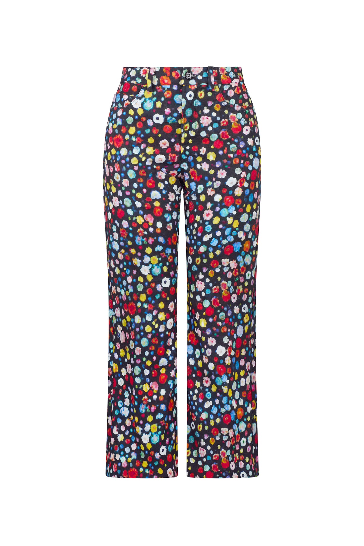 'FLOWER GEMS' CROPPED WIDE LEG PANT - - Libertine