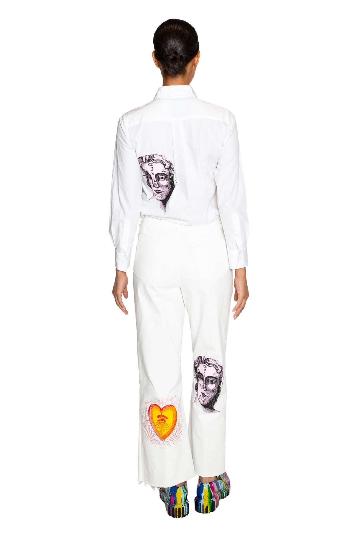 'LEO SUN' CROPPED WIDE LEG PANT - - Libertine