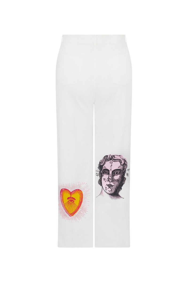 'LEO SUN' CROPPED WIDE LEG PANT - - Libertine