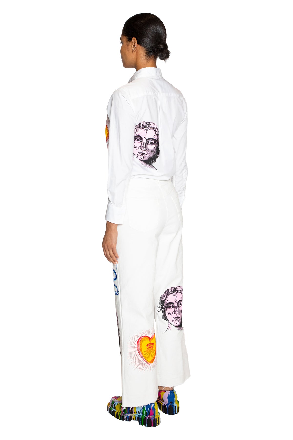 'LEO SUN' CROPPED WIDE LEG PANT - - Libertine