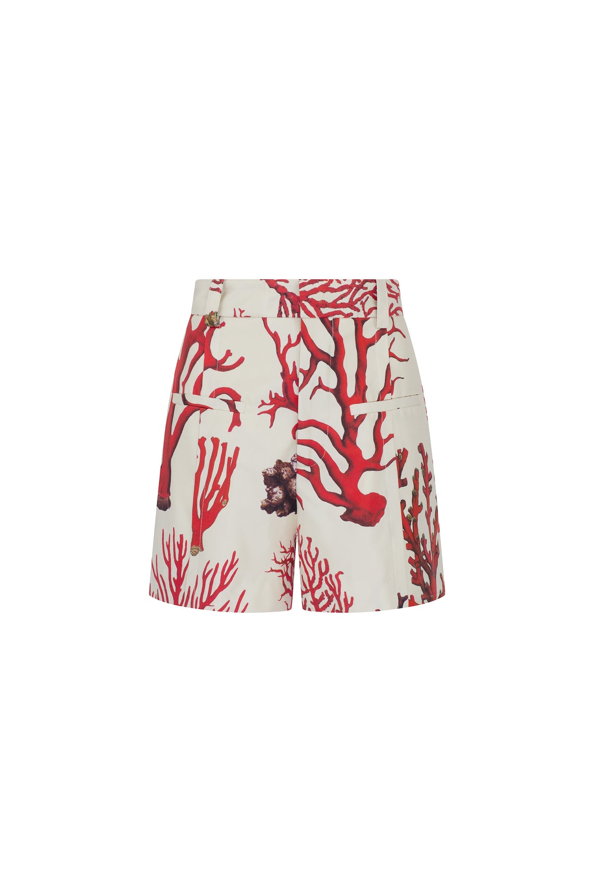 'VENETIAN CORAL' HIGH WAISTED SHORT - - Libertine
