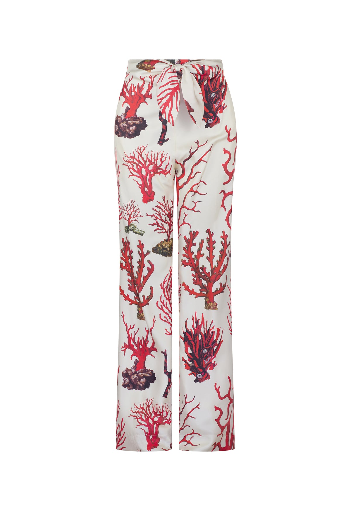 'VENETIAN CORAL' TIE PANT - - Libertine