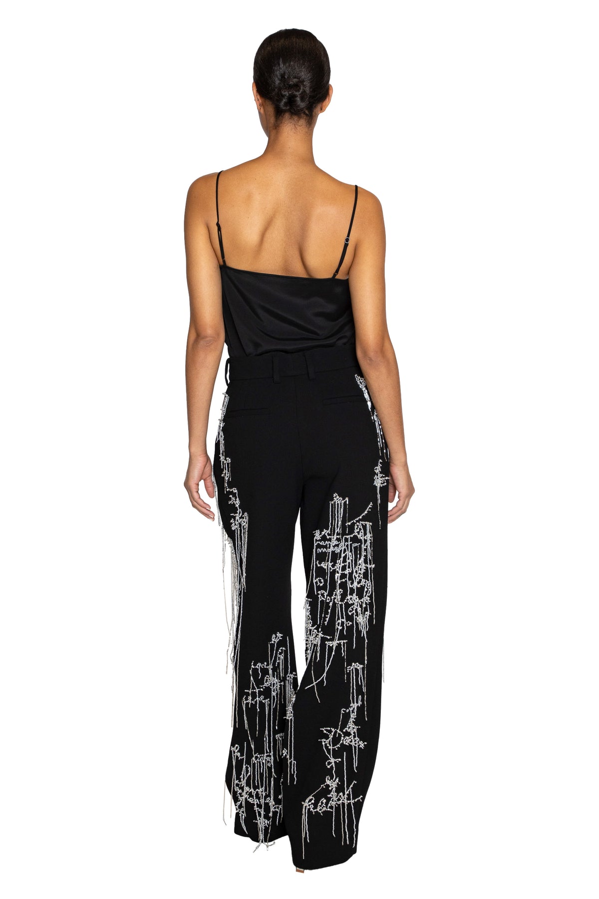 'BODY LANGUAGE' HAND EMBROIDERY BAGGY TROUSER - - Libertine