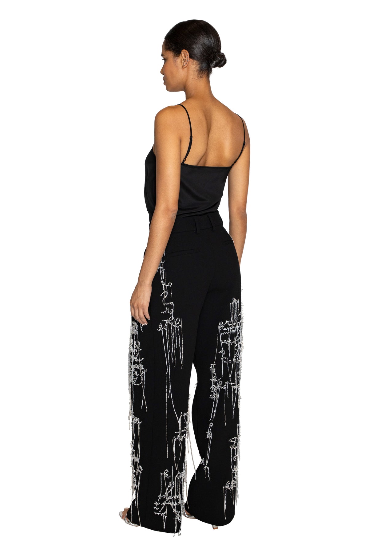 'BODY LANGUAGE' HAND EMBROIDERY BAGGY TROUSER - - Libertine