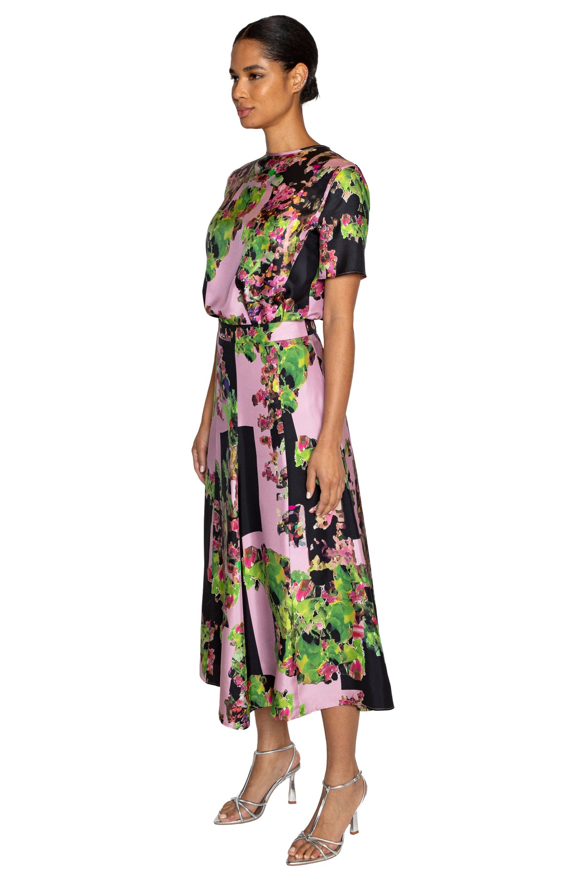 'PINK LONDON TERRACE' TULIP SKIRT - - Libertine