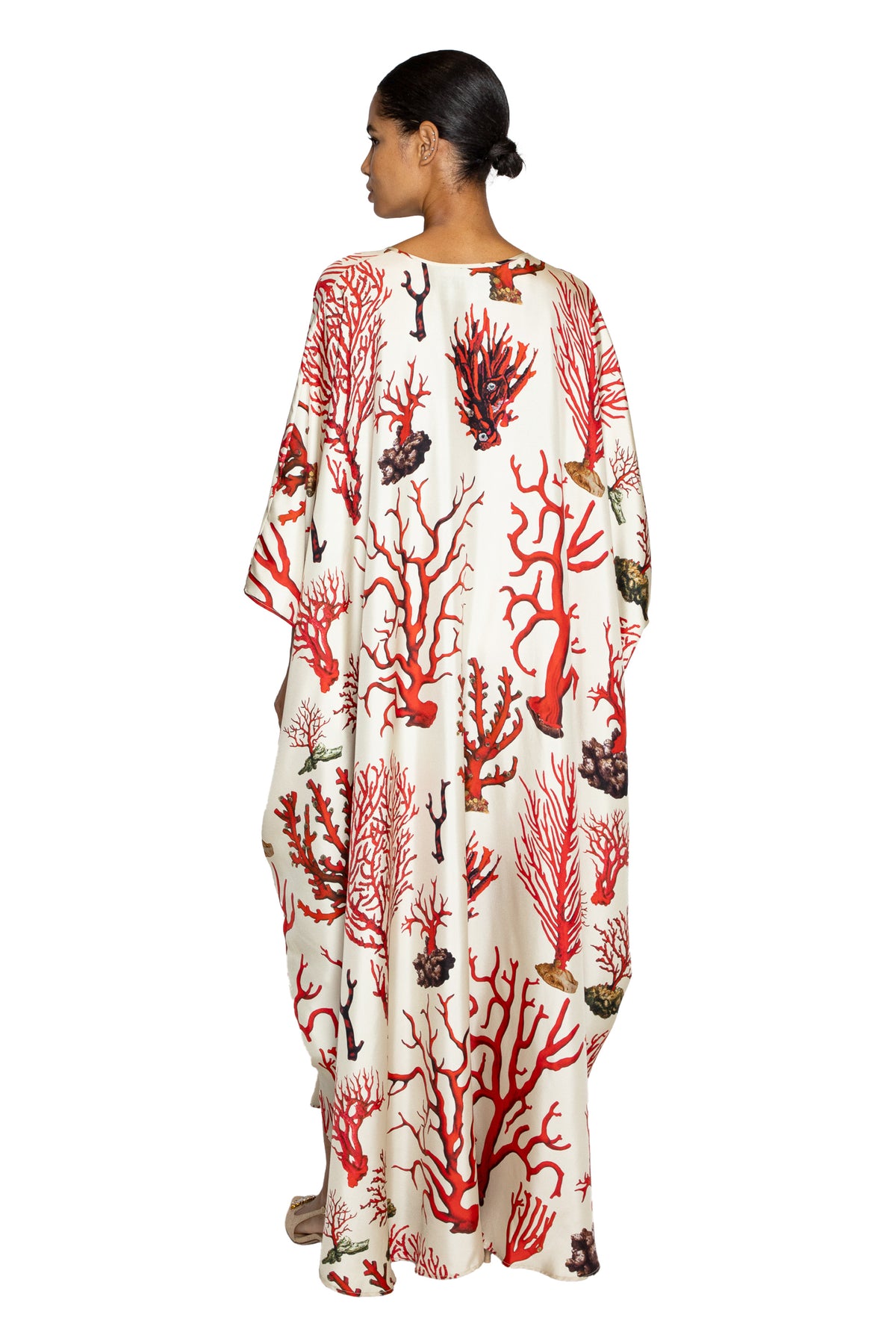 'VENETIAN CORAL' EXTREME KAFTAN - - Libertine