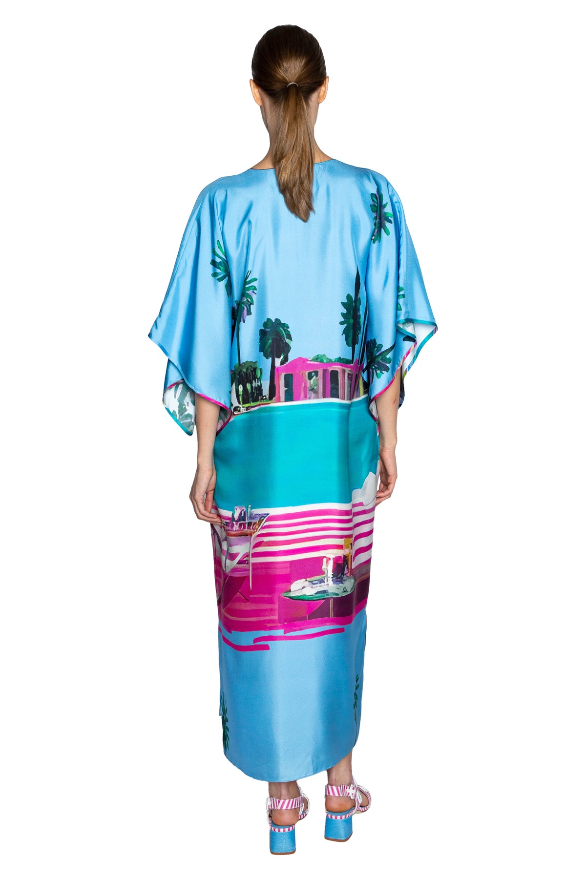 'POOLSIDE' KAFTAN DRESS - - Libertine