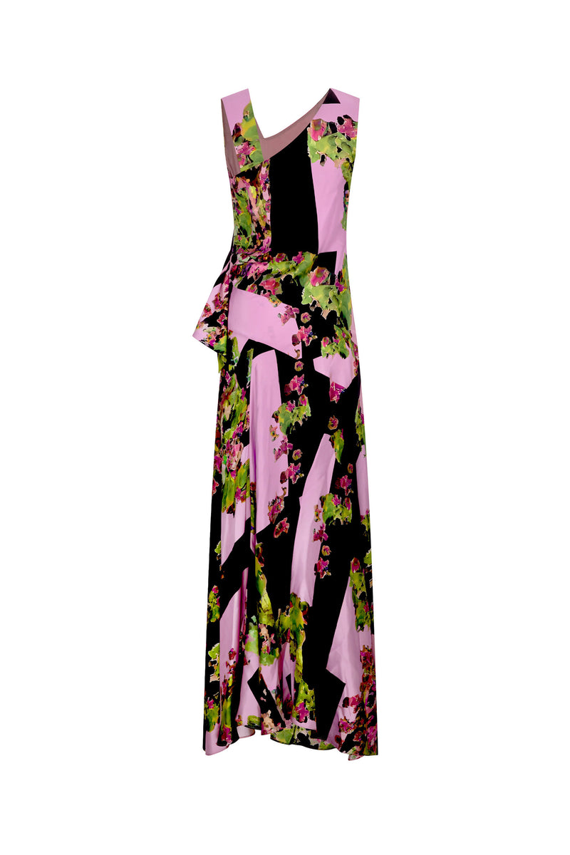 'PINK LONDON TERRACE' CHRISTINE GOWN - - Libertine