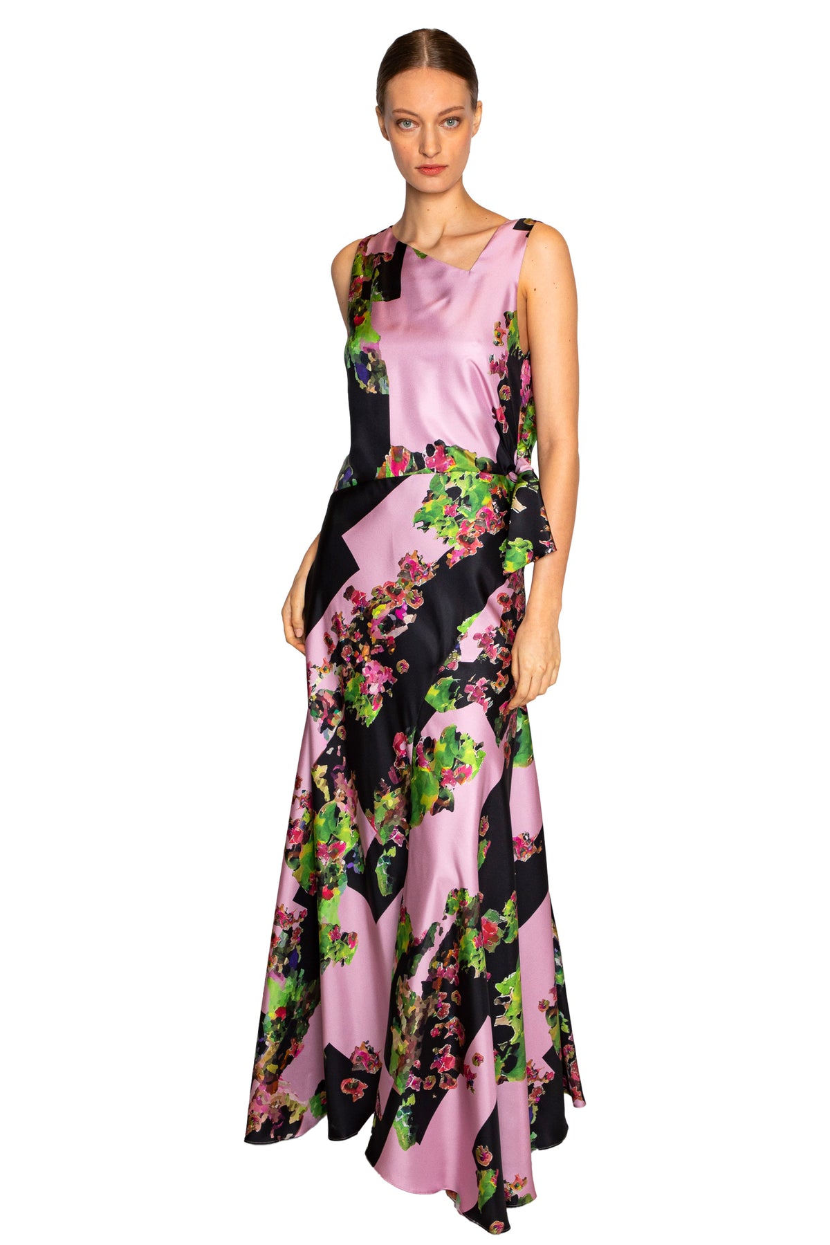 'PINK LONDON TERRACE' CHRISTINE GOWN - - Libertine