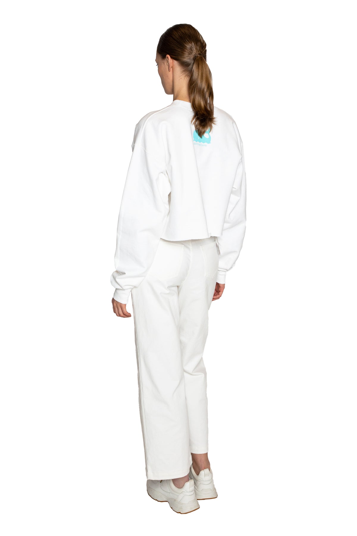 'OTW TO CAPRI' CROPPED CREWNECK SWEATSHIRT - - Libertine