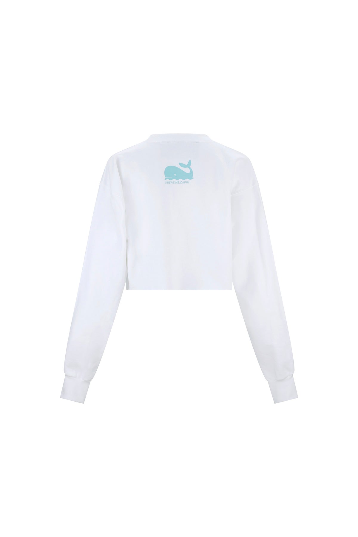 'OTW TO CAPRI' CROPPED CREWNECK SWEATSHIRT - - Libertine