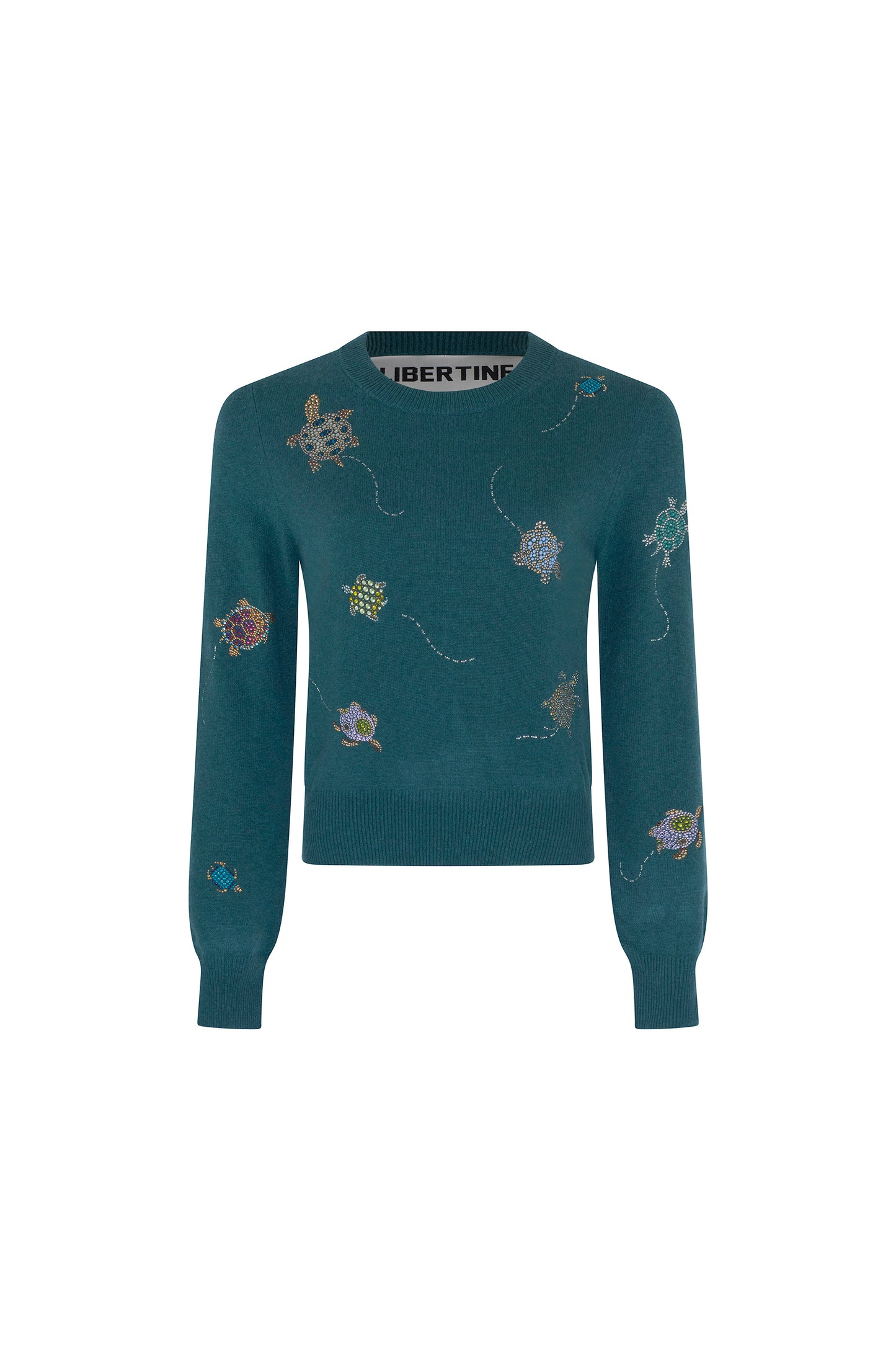 'TURTLE TIME' SHRUNKEN PULLOVER SWEATER - - Libertine