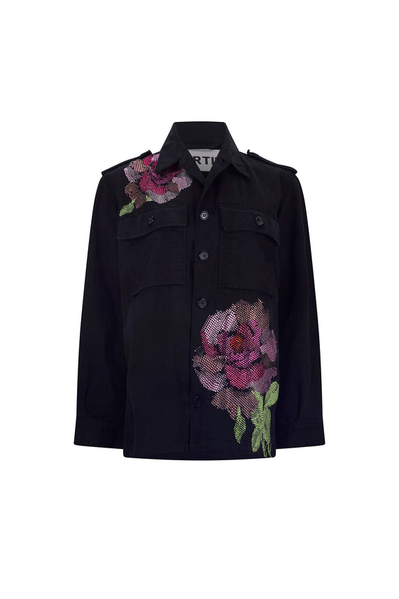 'AMERICAN BEAUTY' VINTAGE FRENCH MILARY JACKET - - Libertine - Main image