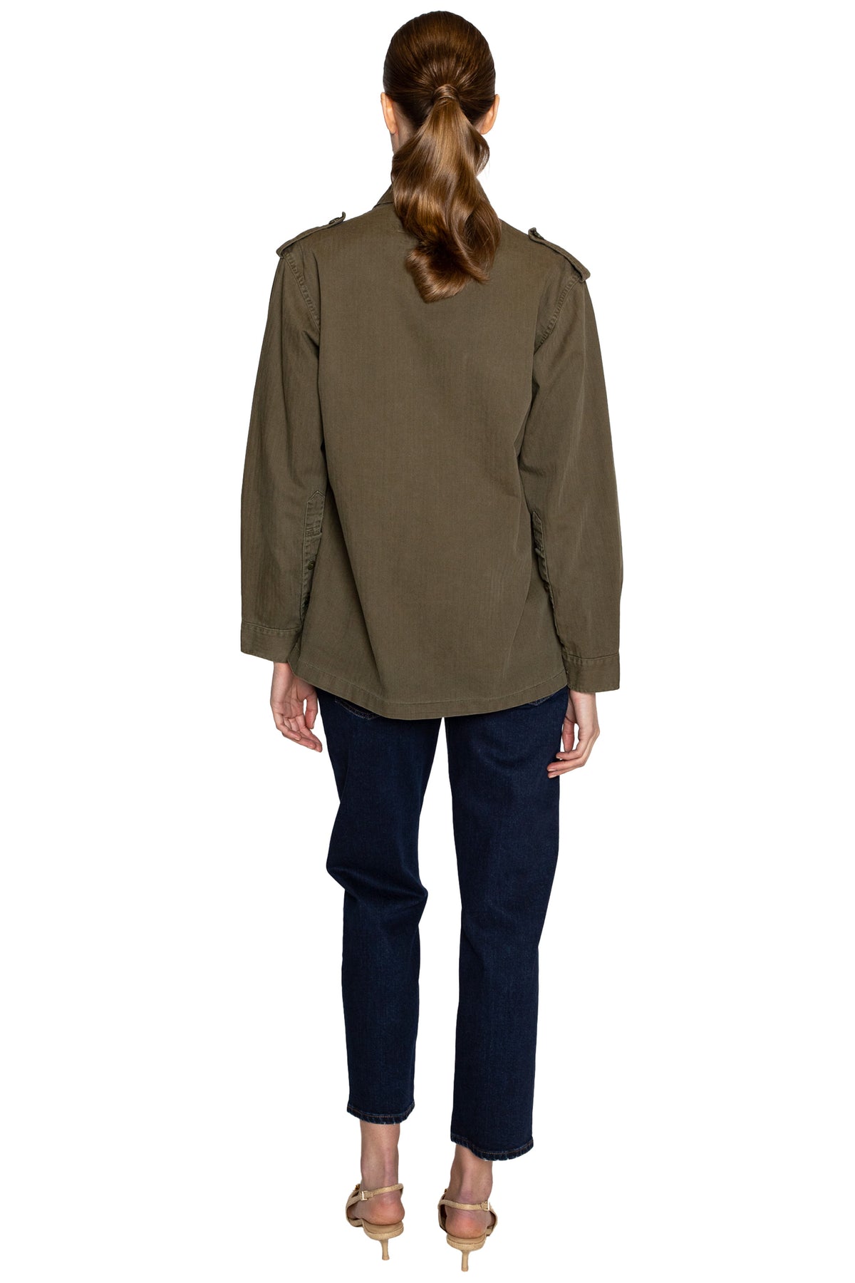 'TURTLE TIME' EMBELLISHED VINTAGE FRENCH MILITARY JACKET - - Libertine