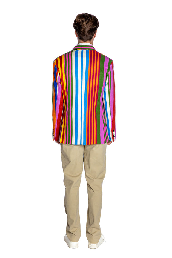'TANGIER STRIPE' DOUBLE BREASTED JACKET - - Libertine