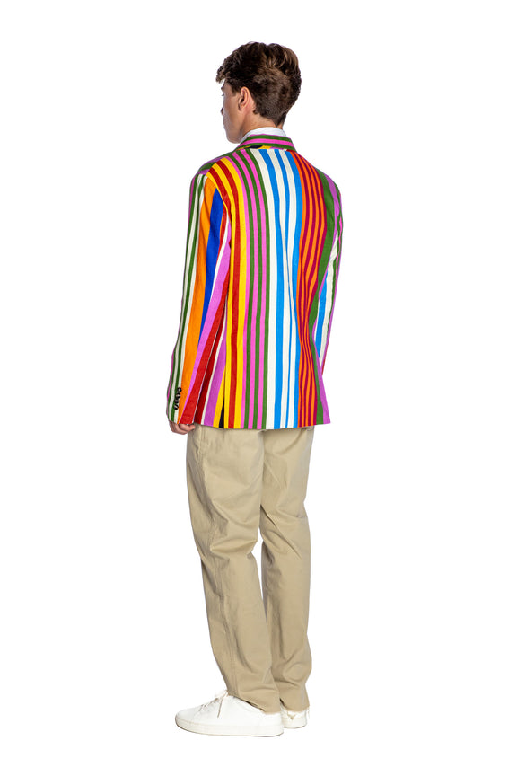 'TANGIER STRIPE' DOUBLE BREASTED JACKET - - Libertine