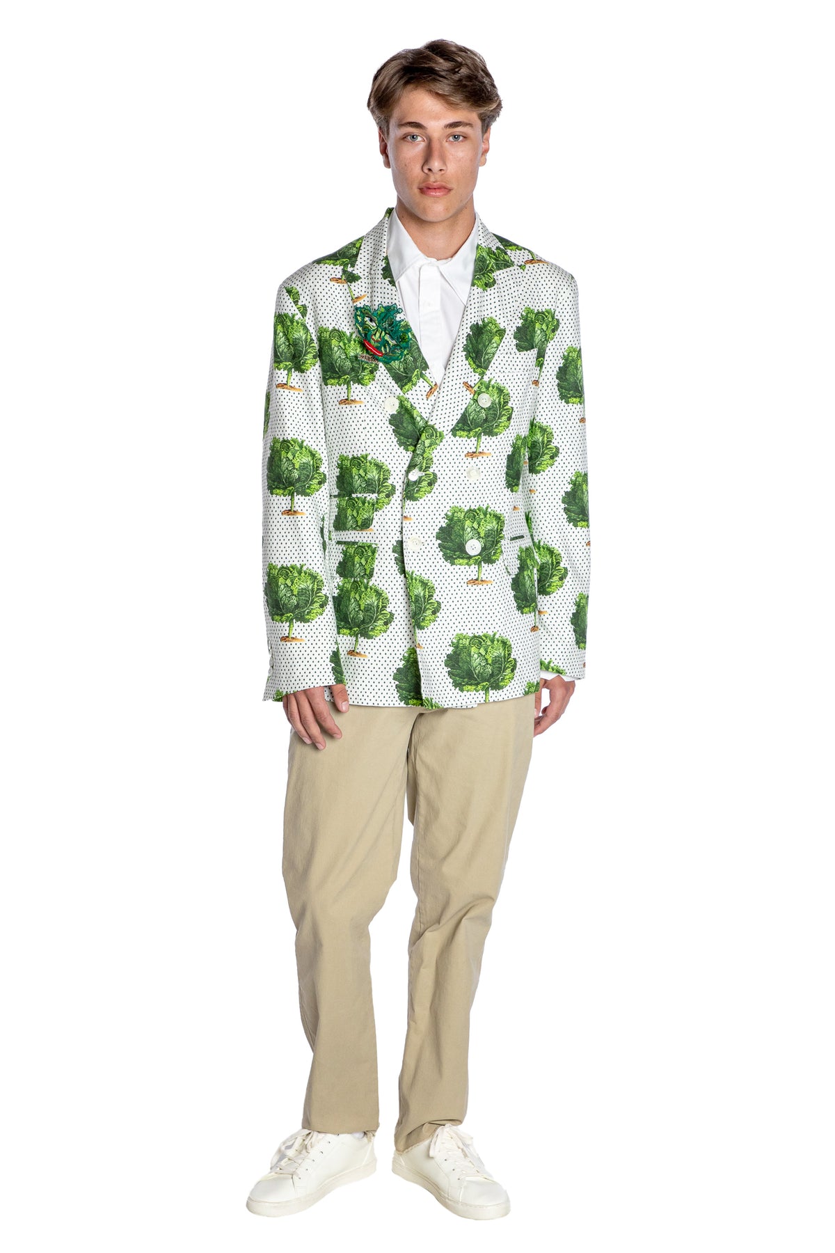 'LETTUCE DANCE TO THE BEET' DOUBLE BREASTED JACKET - - Libertine