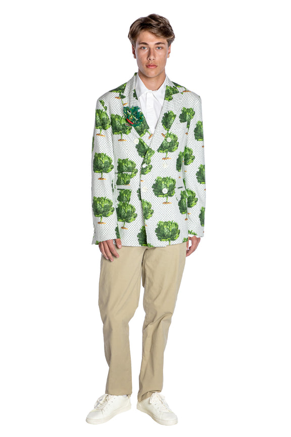 'LETTUCE DANCE TO THE BEET' DOUBLE BREASTED JACKET - - Libertine