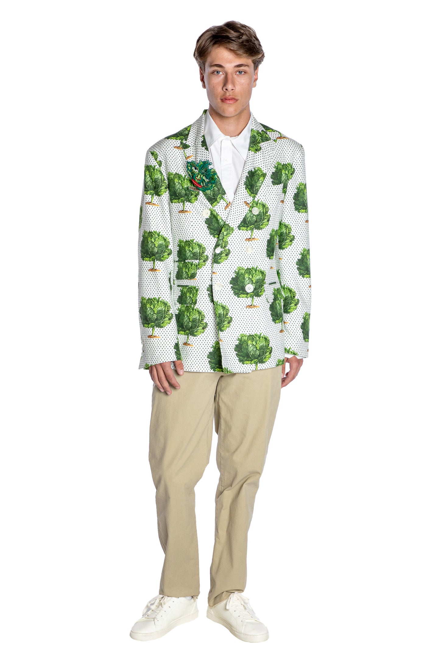 'LETTUCE DANCE TO THE BEET' DOUBLE BREASTED JACKET - - Libertine