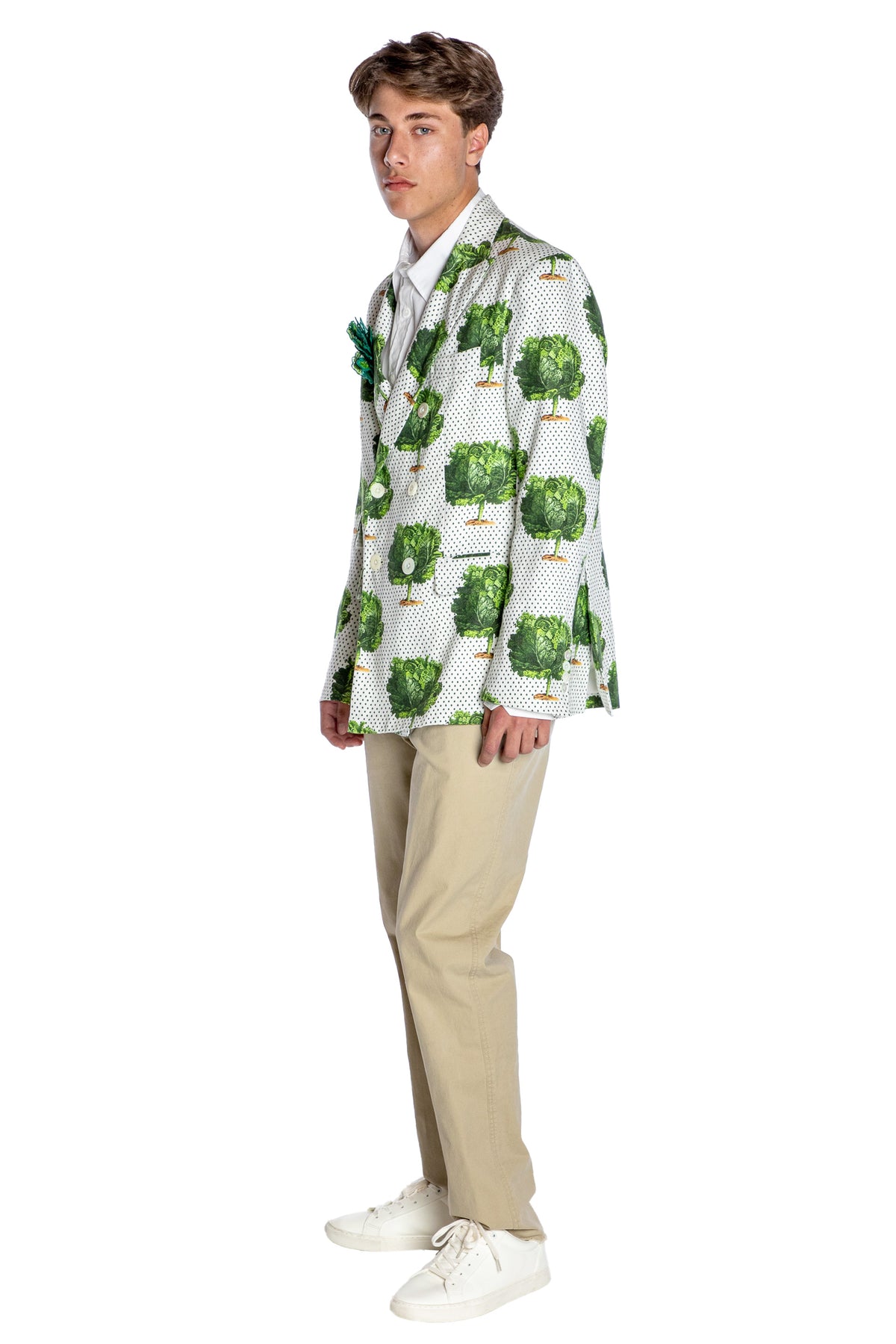 'LETTUCE DANCE TO THE BEET' DOUBLE BREASTED JACKET - - Libertine