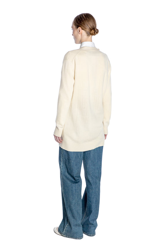 'FABRIC FLOWERS' OVERSIZED CARDIGAN - - Libertine