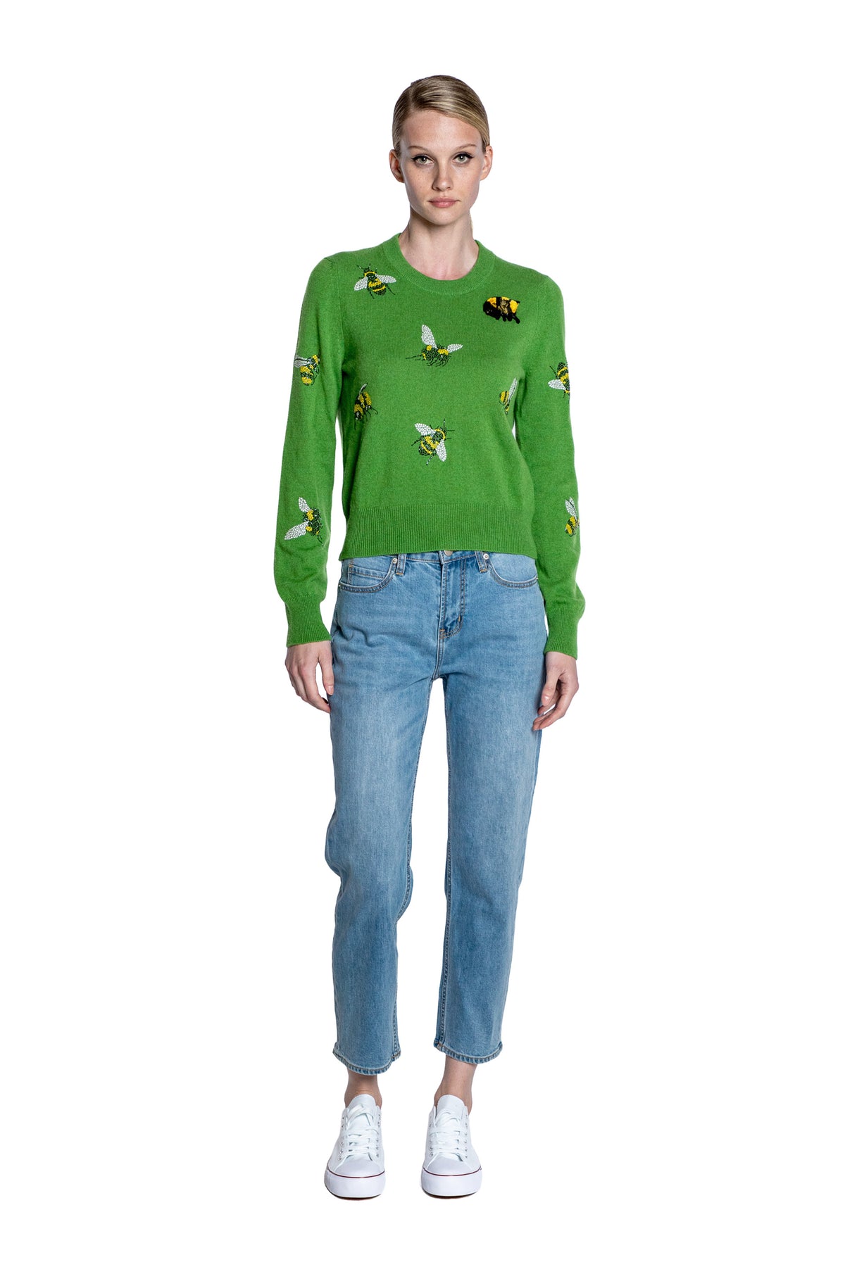 'BUZZ OFF' SHRUNKEN PULLOVER SWEATER - - Libertine