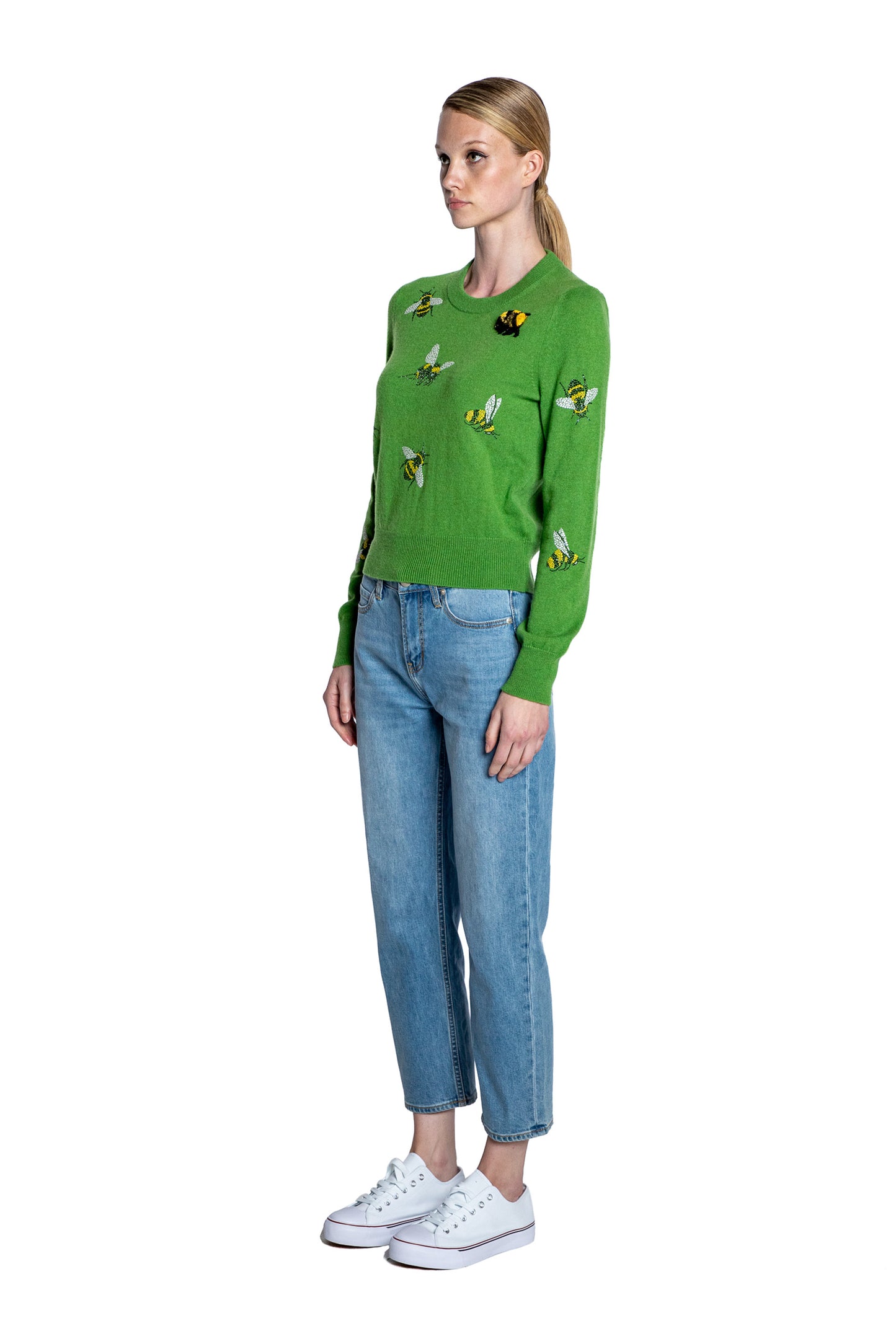 'BUZZ OFF' SHRUNKEN PULLOVER SWEATER - - Libertine