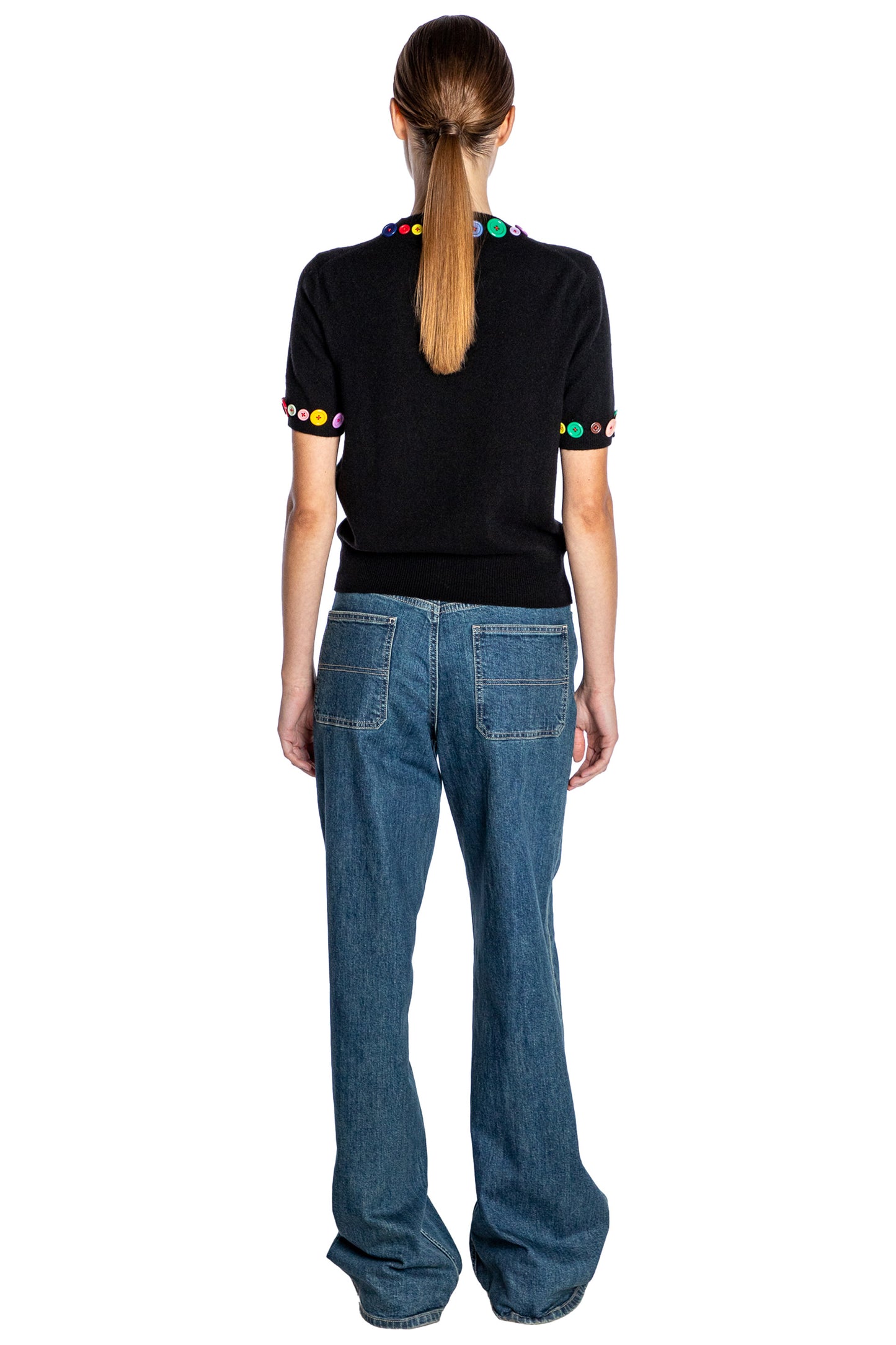 'CANDY BUTTONS' SHORT SLEEVE PULLOVER - - Libertine