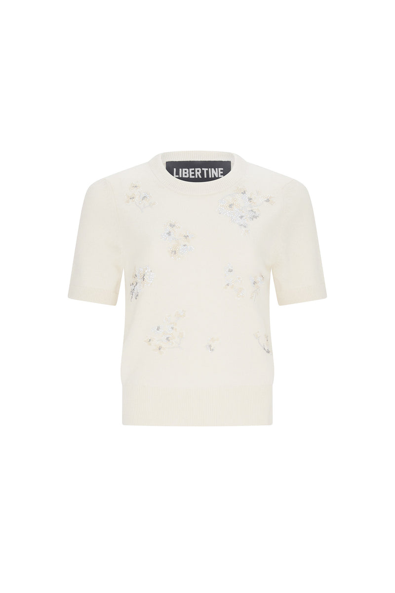 'PORCELAIN GARDEN' SHORT SLEEVE PULLOVER - - Libertine