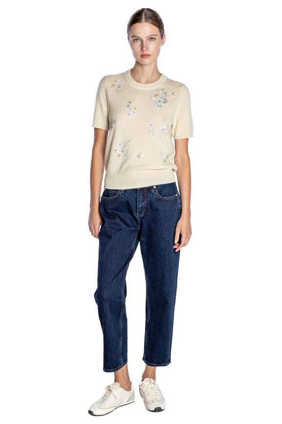 'PORCELAIN GARDEN' SHORT SLEEVE PULLOVER - - Libertine
