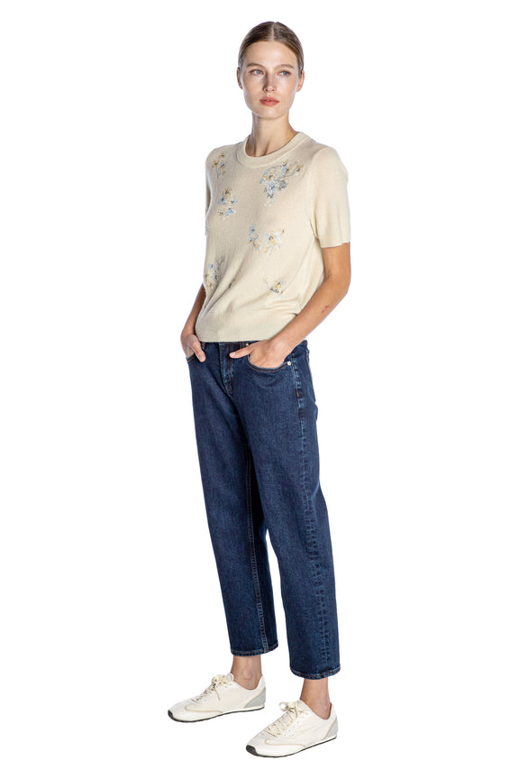 'PORCELAIN GARDEN' SHORT SLEEVE PULLOVER - - Libertine