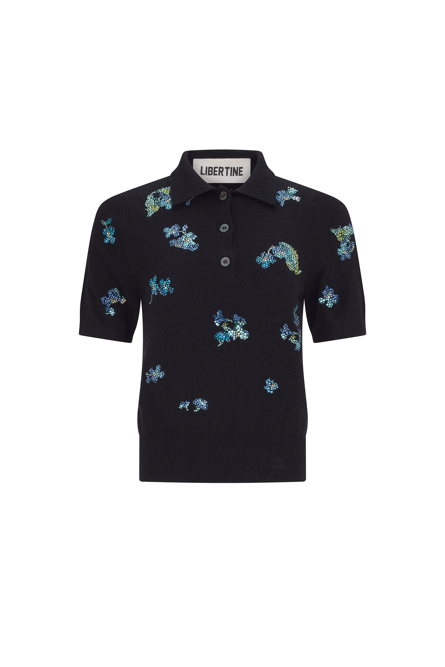 'BLUEBELL LANE' POLO SWEATER