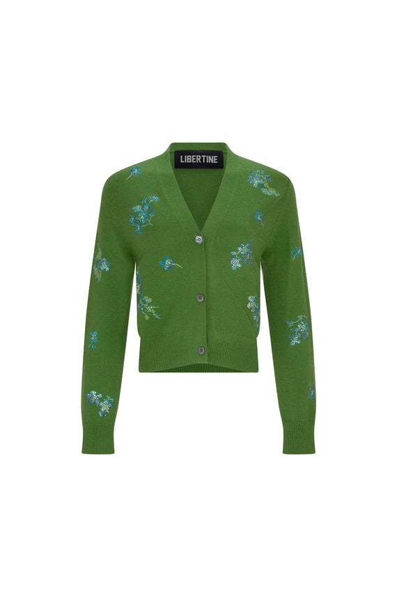 'BLUEBELL LANE' SHRUNKEN CARDIGAN - - Libertine - Main image