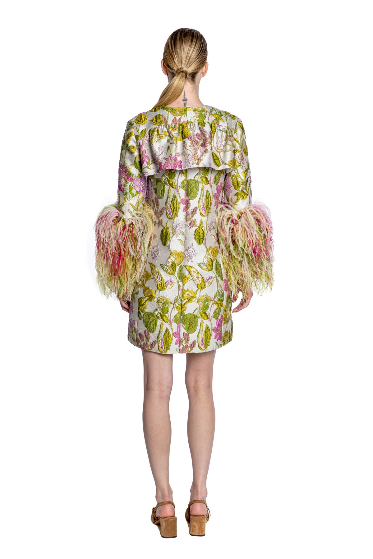 'DIANTHUS' FEATHERED FLY AWAY BOLERO - - Libertine