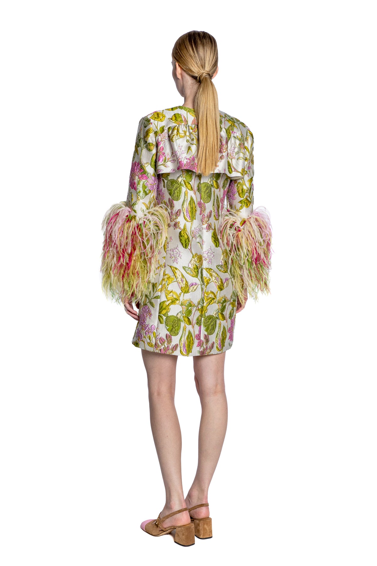 'DIANTHUS' FEATHERED FLY AWAY BOLERO - - Libertine