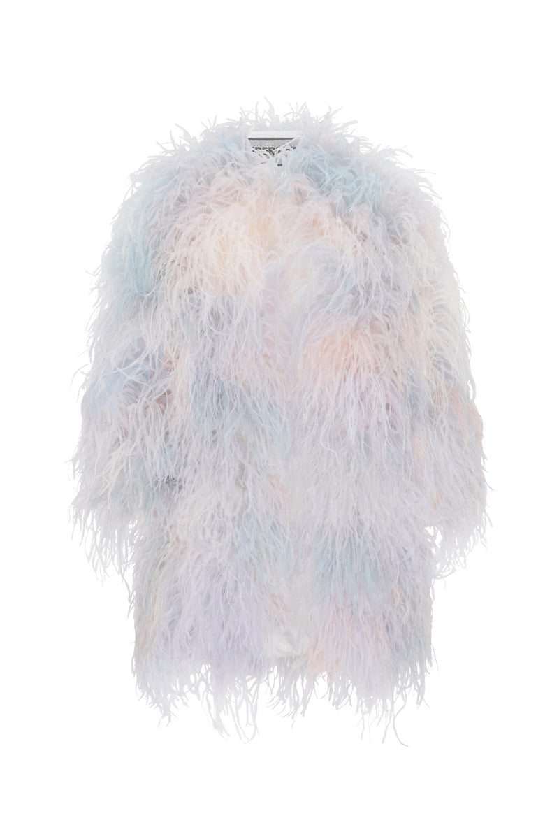 'CUMULUS' FEATHERED COAT - - Libertine