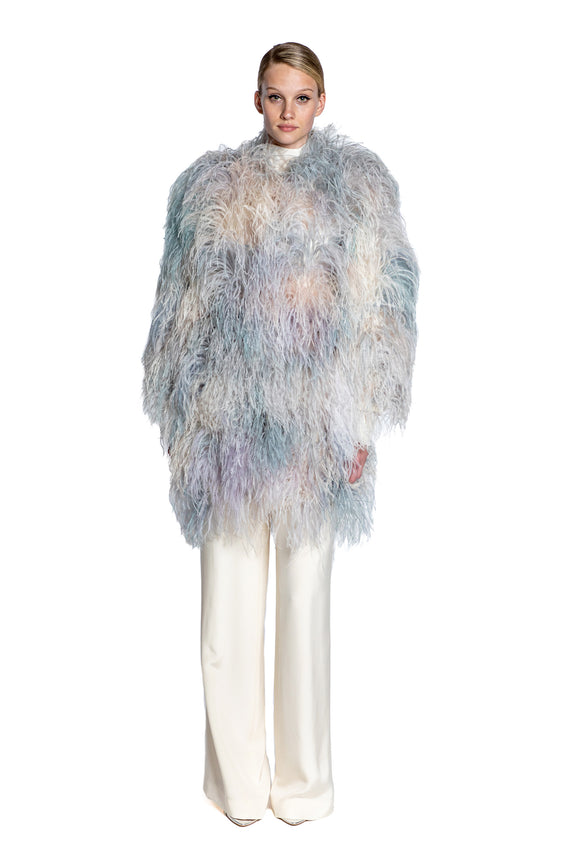 'CUMULUS' FEATHERED COAT - - Libertine