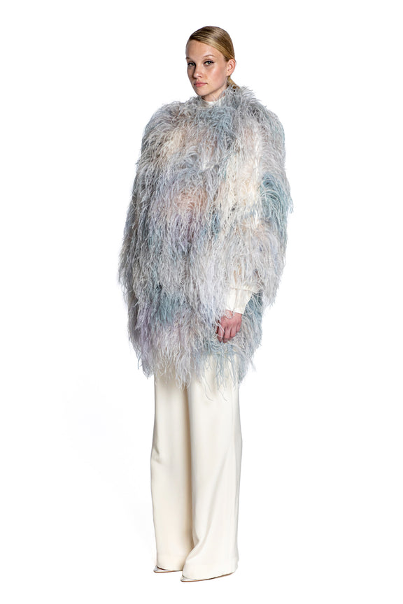 'CUMULUS' FEATHERED COAT - - Libertine