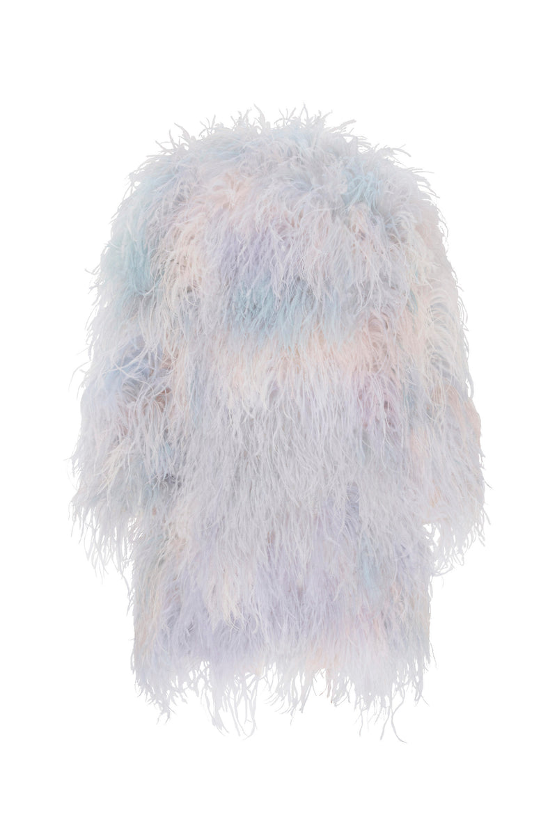 'CUMULUS' FEATHERED COAT - - Libertine