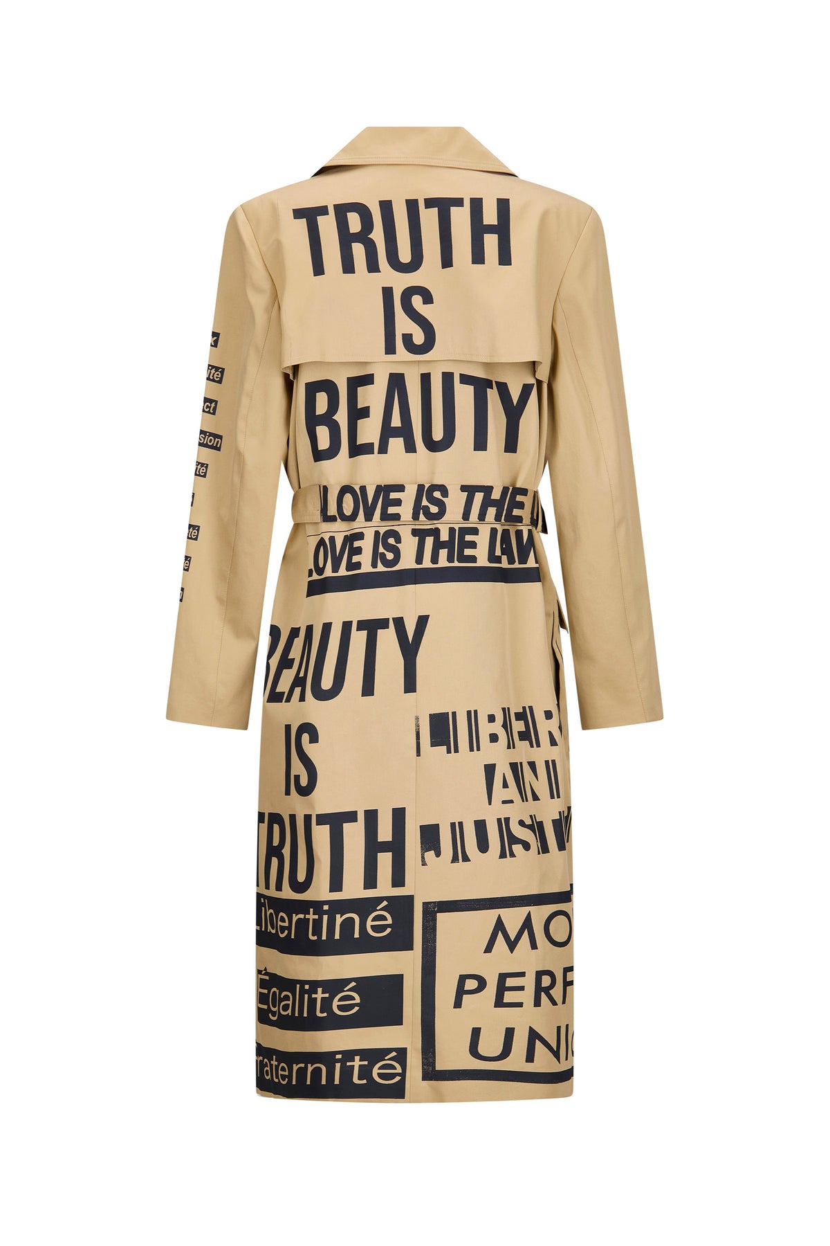 'DEMOCRACY' LONG LEAN TRENCH - - Libertine