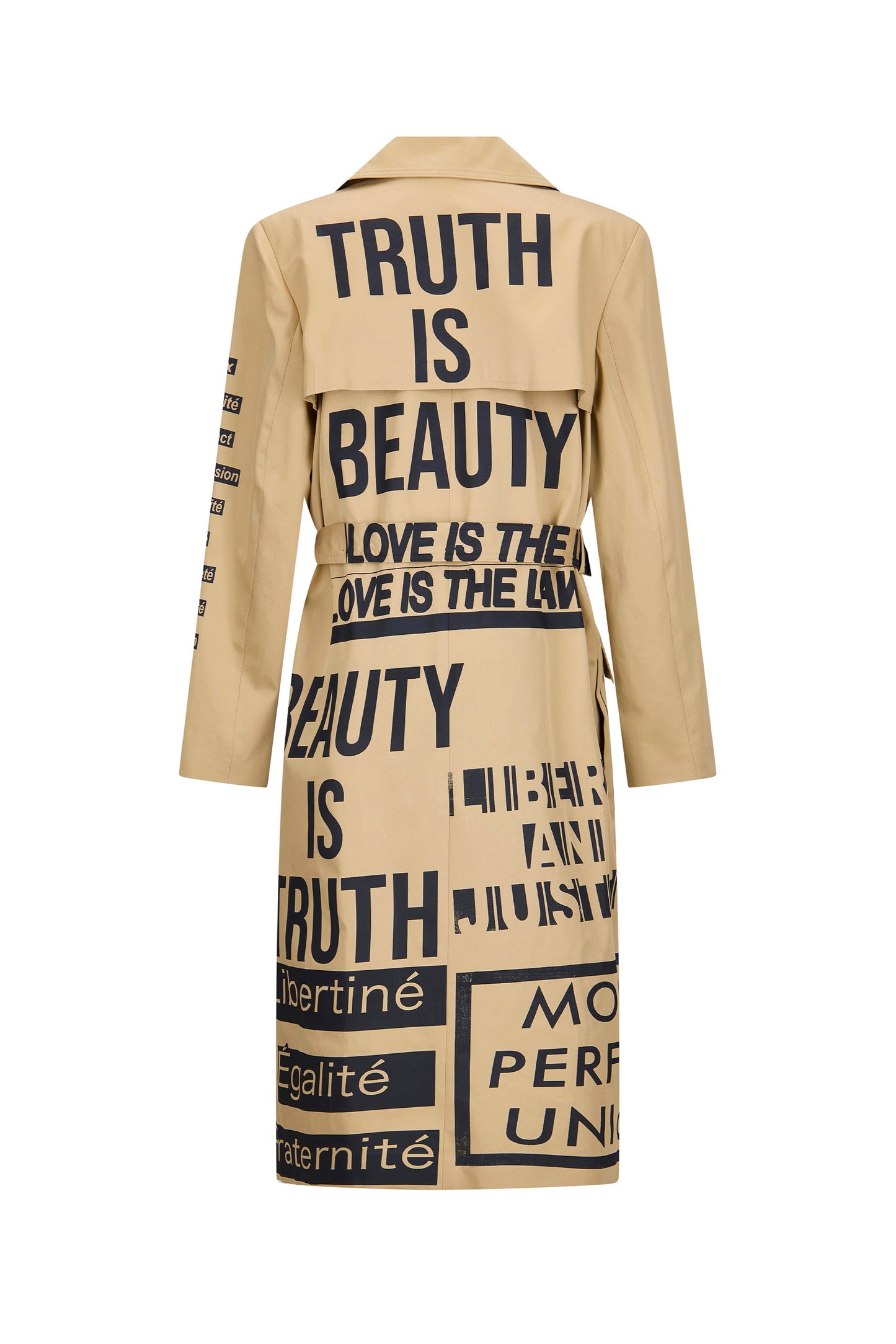 'DEMOCRACY' LONG LEAN TRENCH - - Libertine