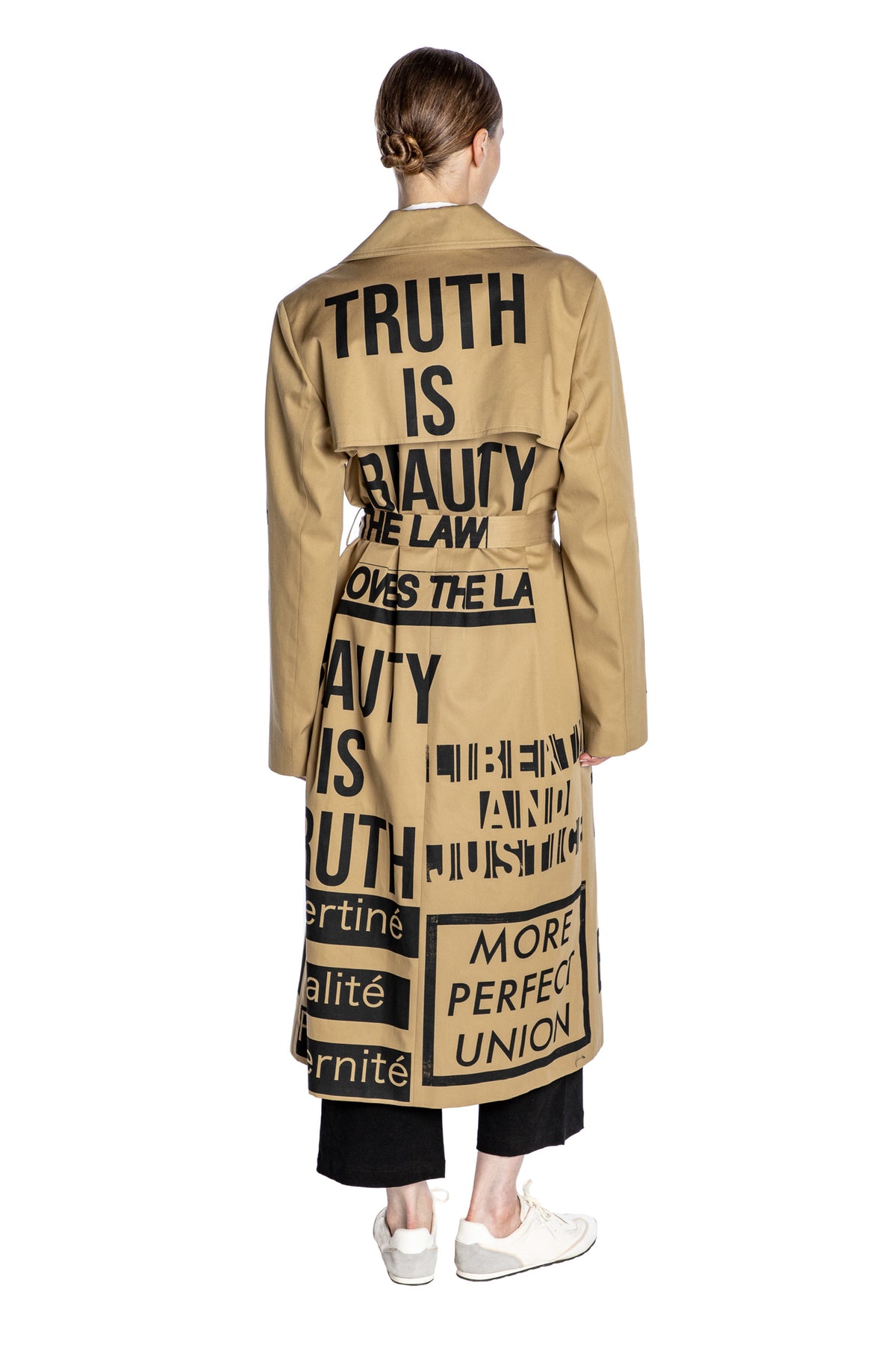 'DEMOCRACY' LONG LEAN TRENCH - - Libertine