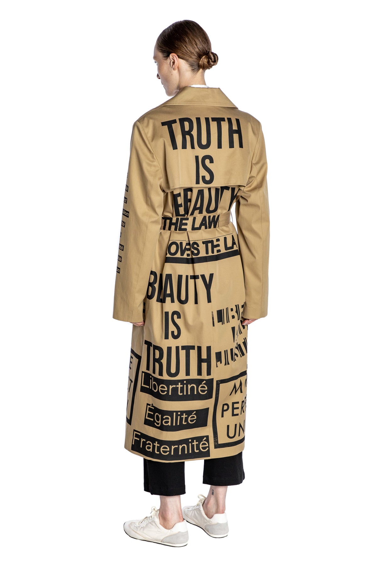 'DEMOCRACY' LONG LEAN TRENCH - - Libertine