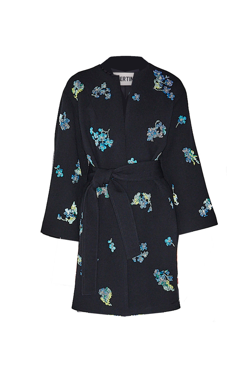 'BLUEBELL LANE' OPERA WRAP COAT - - Libertine