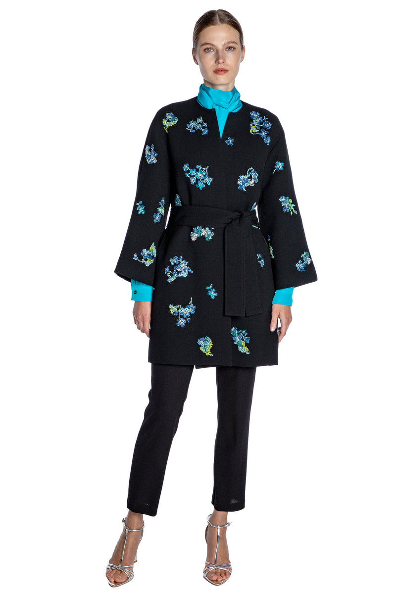 'BLUEBELL LANE' OPERA WRAP COAT - - Libertine