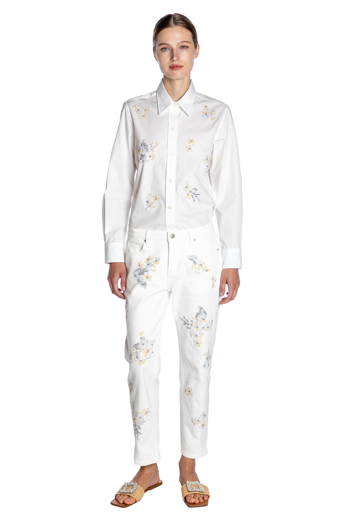 'PORCELAIN GARDEN' BOYFRIEND JEAN - - Libertine