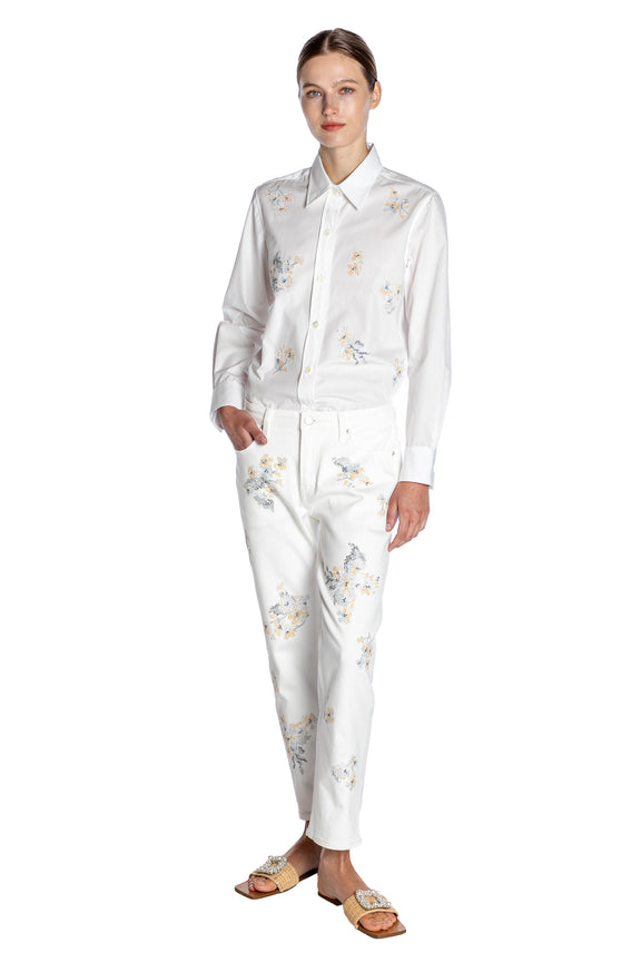 'PORCELAIN GARDEN' BOYFRIEND JEAN - - Libertine