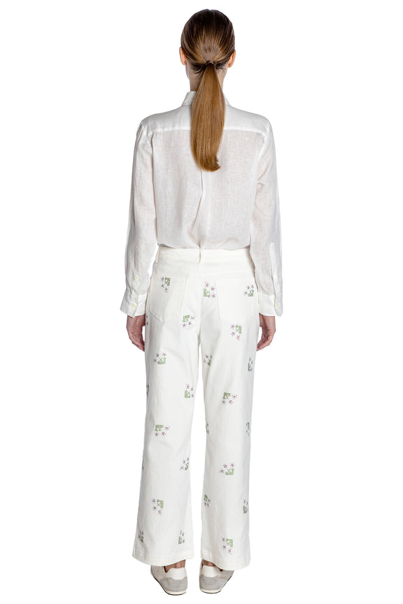 'FRENCH GARDEN' CROPPED WIDE LEG PANT - - Libertine