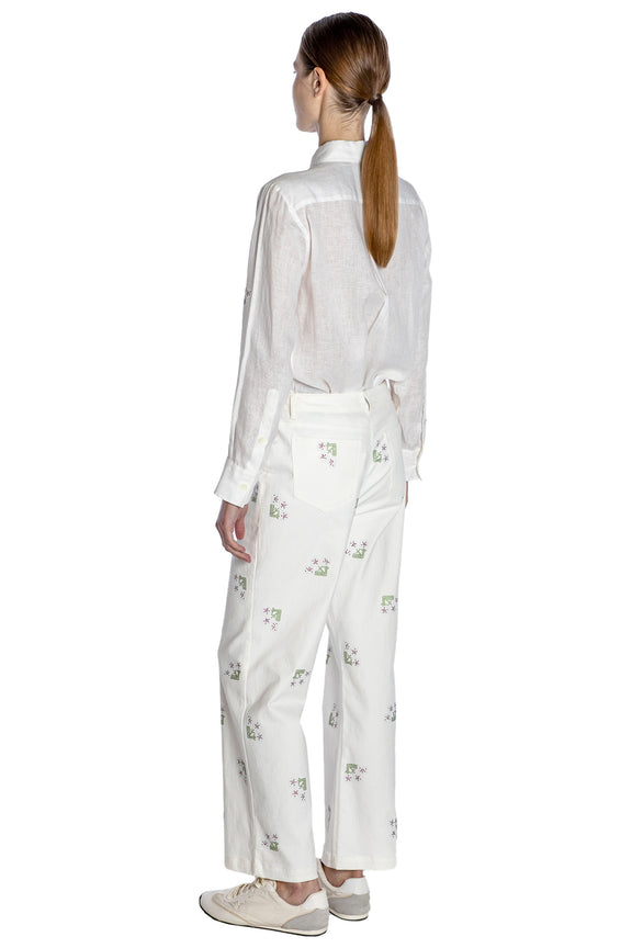 'FRENCH GARDEN' CROPPED WIDE LEG PANT - - Libertine