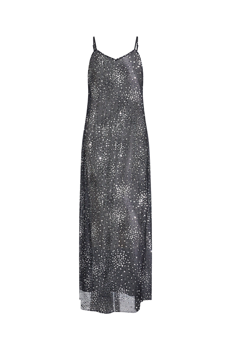 'LUNAR NOIR' CLASSIC SLIP DRESS - - Libertine